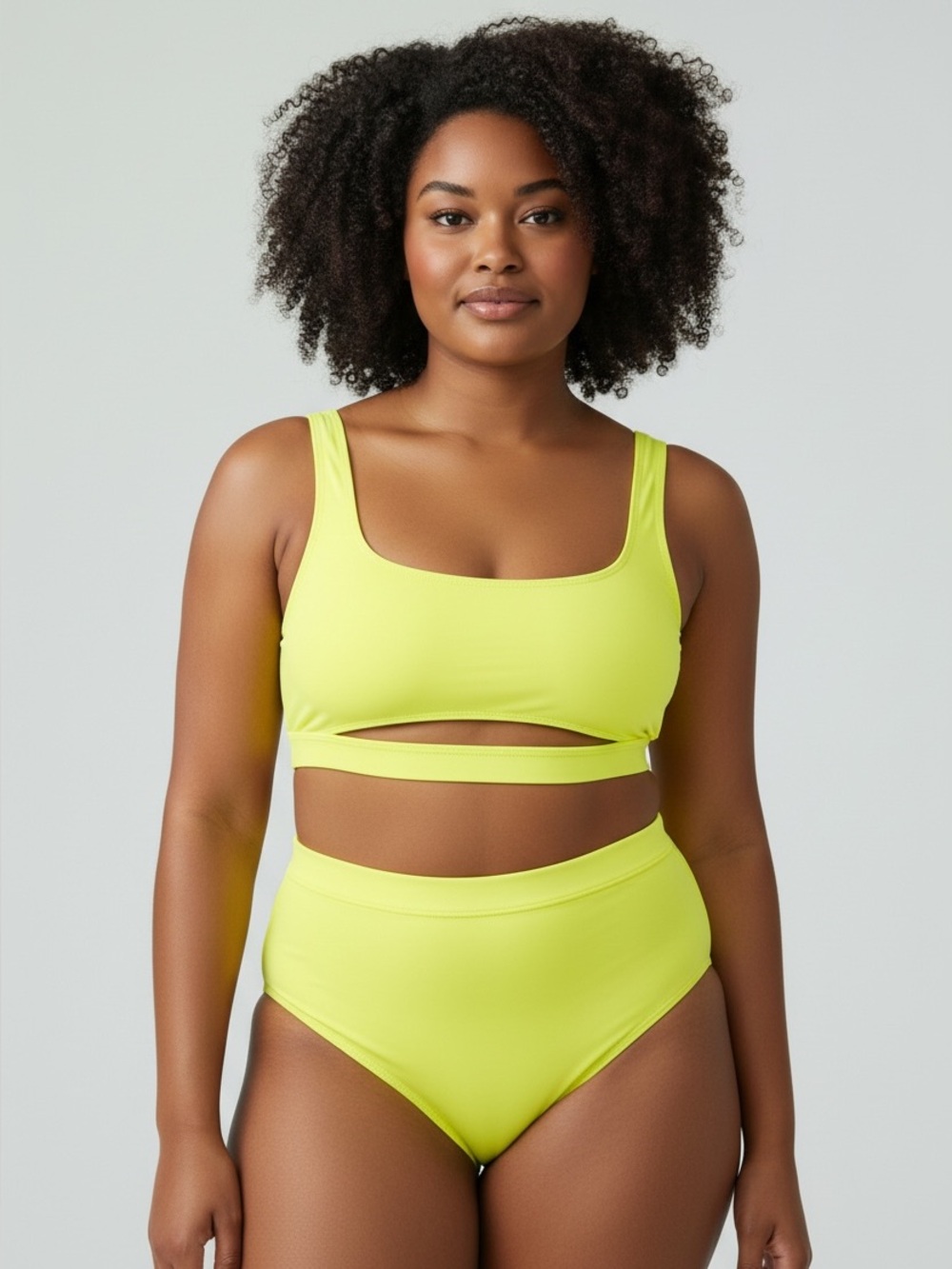 Blooming Jelly Women's High Waisted Bikini Sets High Cut Bathing Suit